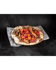 Mix Kebab on Large Naan