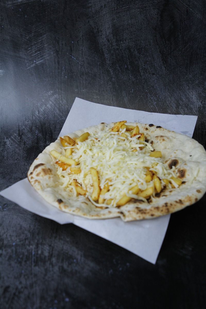Cheese & Chips on Naan