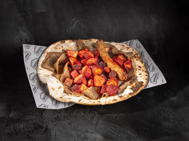 Mix Kebab on Large Naan